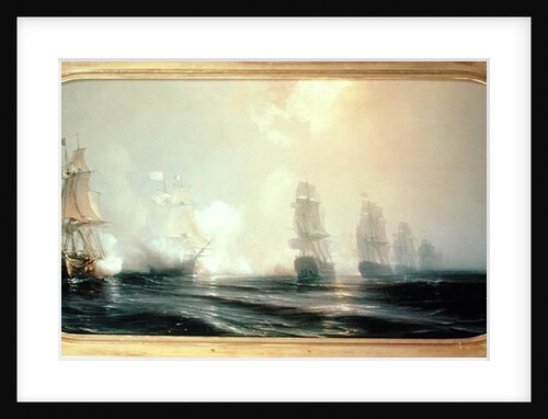 Naval Battle in Chesapeake Bay, 3rd September 1781, 1848 by Jean Antoine Theodore Gudin