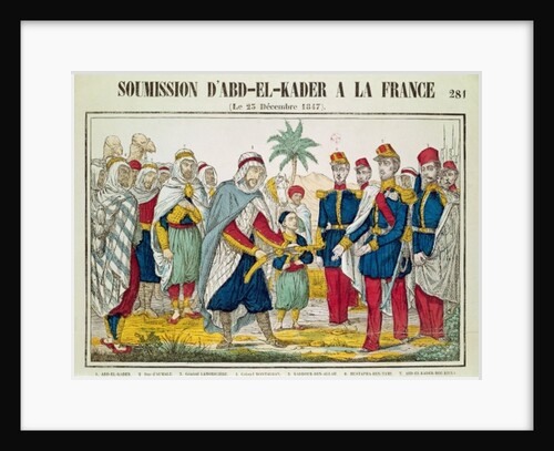 Submission of Abd el-Kader to Henri d'Orleans Duke of Aumale, 23rd December 1847 by French School