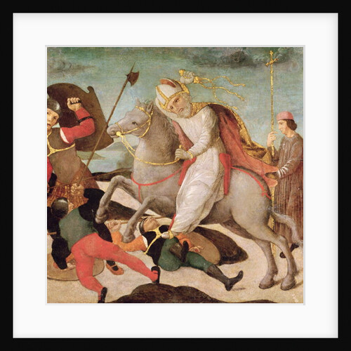 The Apparition of St. Ambrose at the Battle of Milan, c.1495 by Master of the Pala Sforzesca