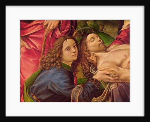 The Lamentation of Christ, detail of the head of Christ and St. John the Baptist by Capponi