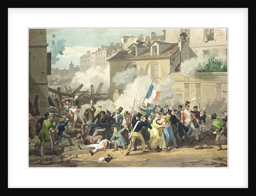 Defence of a Barricade, 29th July 1830 by French School