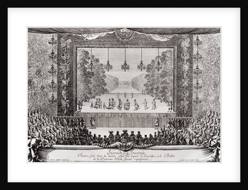 Ed 45a fol.138 Performance of 'La Princesse Elide', second day of 'Les Plaisirs de l'Ile Enchantee', 8th May 1664 by Israel the Younger Silvestre