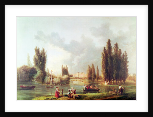 The Park and Chateau at Mereville by Hubert Robert