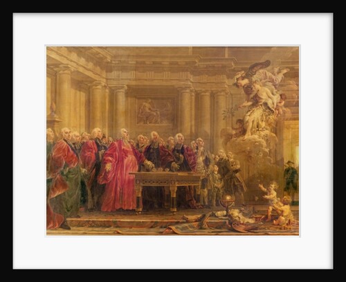 The Magistrates of Paris Receiving News of the Peace, 21st June 1763 by Noel Halle