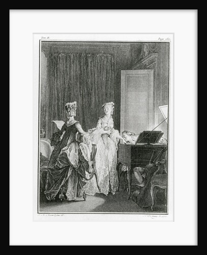The Harpsichord by Jean Michel the Younger Moreau
