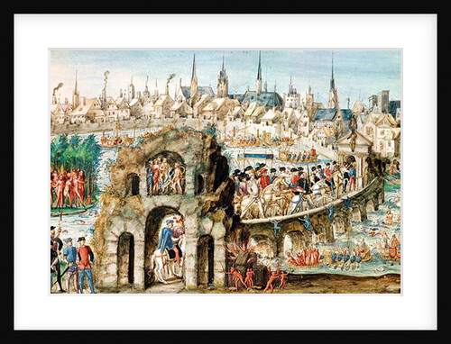 The Royal Entry Festival of Henri II into Rouen, 1st October 1550 by French School