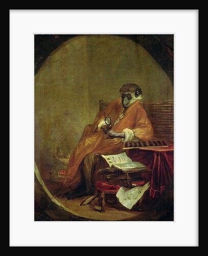 The Monkey Antiquarian, 1740 by Jean-Baptiste Simeon Chardin