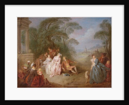 A Gathering in a Park by Jean-Baptiste Joseph Pater