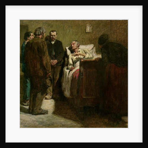 The Labourer and his Children, 1897 by Germain David-Nillet