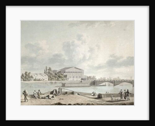 The Pont de la Concorde and the Facade of the Corps Legislatif, c.1809 by Felice Marie Ferdinand Storelli