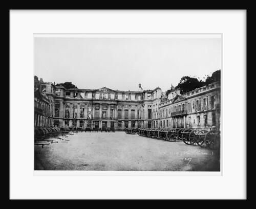 Cannons in the Courtyard of the Chateau de Saint-Cloud, 1870-1881 by Adolphe Giraudon