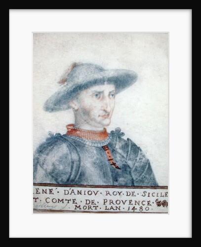 Portrait of Rene I Duke of Anjou by Thierry Bellange