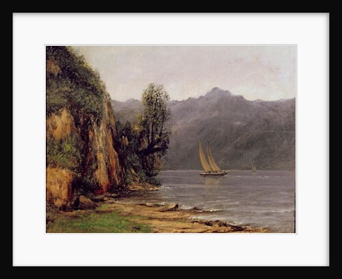 View of Leman Lake, c.1873-77 by Gustave Courbet