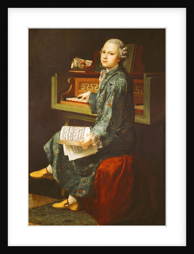 Young Man at the Clavichord, 1767 by French School