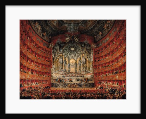 Concert given by Cardinal de La Rochefoucauld at the Argentina Theatre in Rome by Giovanni Paolo Pannini or Panini