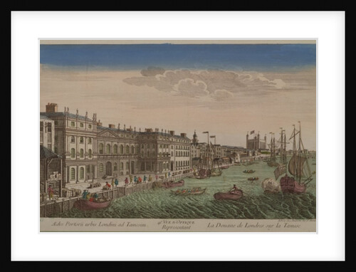 Customs House on the River Thames by French School
