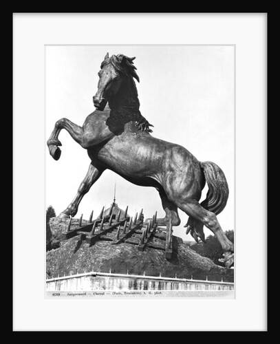 Horse with a harrow, in front of the first Palace of Trocadero constructed for the Universal Exhibition in 1878, 1878 by Pierre Louis Rouillard