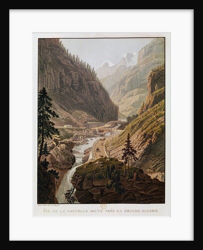 View of the New Simplon Pass, 1811 by Mathias Gabriel Lory