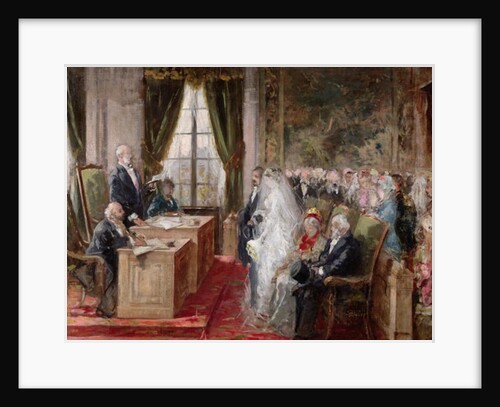 Study for the Civil Marriage in the Town Hall of the 19th Arrondissement, 1881 by Henri & Blanchon Emile Henri Gervex