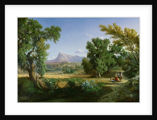 Outskirts of Valdemusa, Majorca, 1847 by Adolphe Paul Emile Balfourier