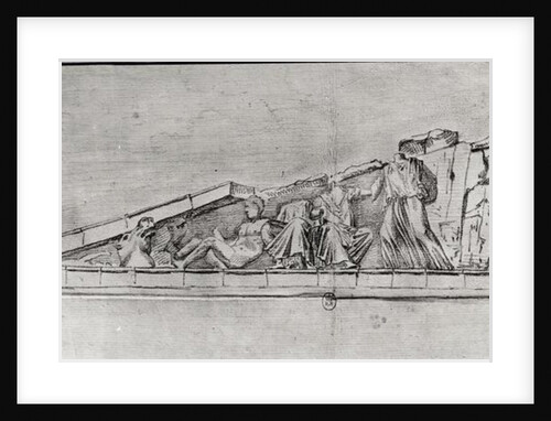Study of the frieze from a pediment of the Parthenon by Jacques Carrey