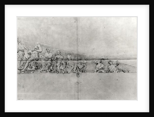 Study of the frieze from a pediment of the Parthenon by Jacques Carrey