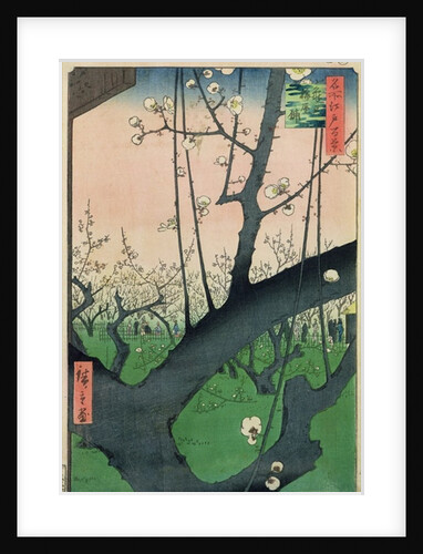Branch of a Flowering Plum Tree by Ando or Utagawa Hiroshige