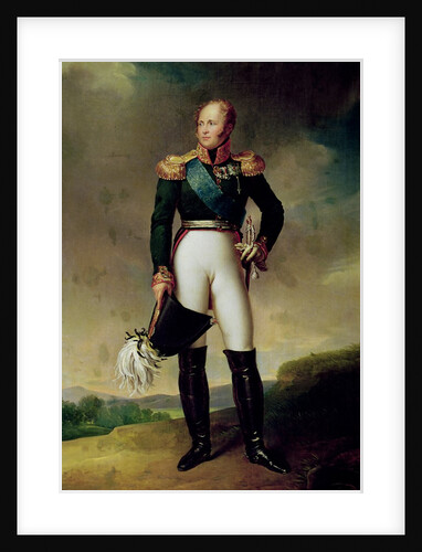 Portrait of Alexander I 1814 by Francois Pascal Simon Baron Gerard