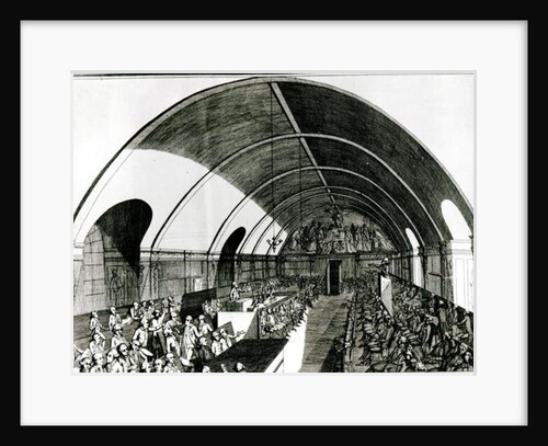 A Meeting of the Jacobin Club, 1791 by Louis Joseph I Masquelier