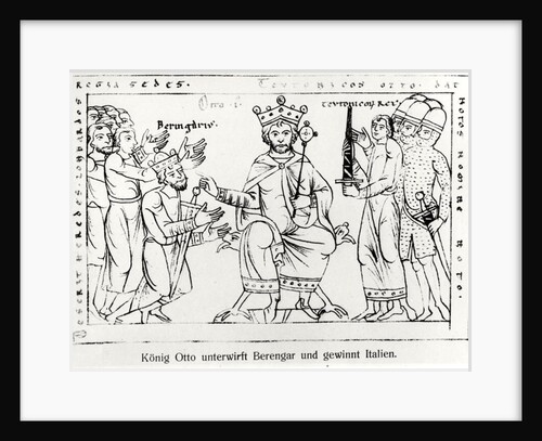 Otto I Submitting to Berenger II and the Triumph of Italy by German School