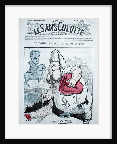 Le Poule au Pot, caricature of Henri Charles Ferdinand Marie Dieudonne Count of Chambord by Alfred Le Petit