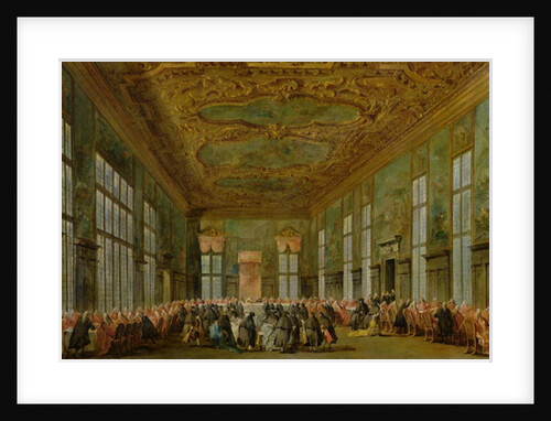 Doge Alvise Mocenigo IV Giving a Banquet for the Ambassadors, 1776-78 by Francesco Guardi