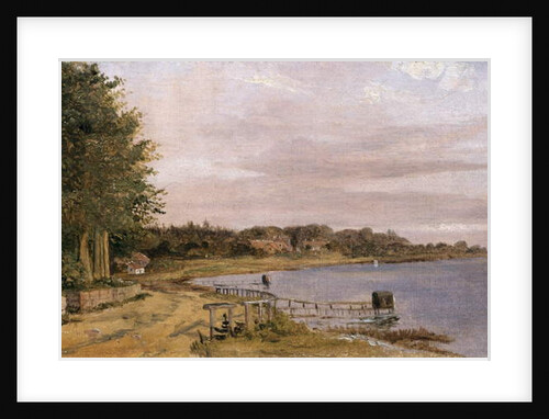 River Bank at Emilliekilde by Christen Schjellerup Kobke