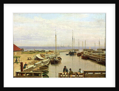 The Port of Dragor, 1826 by Christoffer-Wilhelm Eckersberg