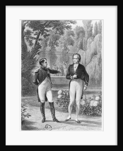 Meeting Between Napoleon I and Benjamin Constant de Rebecque from 'Memoires d'Outre-Tombe' by Francois Rene Viscount of Chateaubriand by Felix Philippoteaux