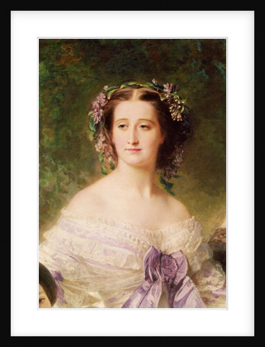 Empress Eugenie and her Ladies in Waiting, detail of the Empress, 1755 by Franz Xaver Winterhalter