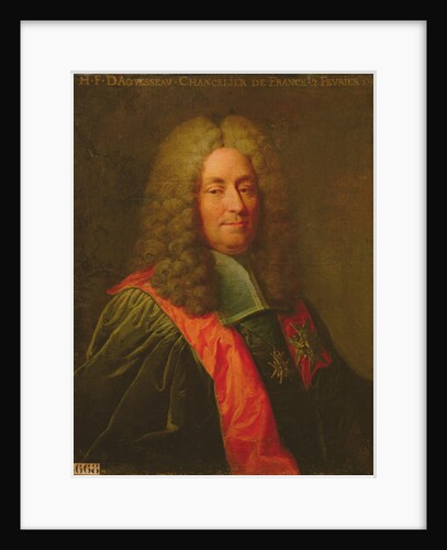 Henri-Francois d'Aguesseau after 1720 by Robert Tournieres