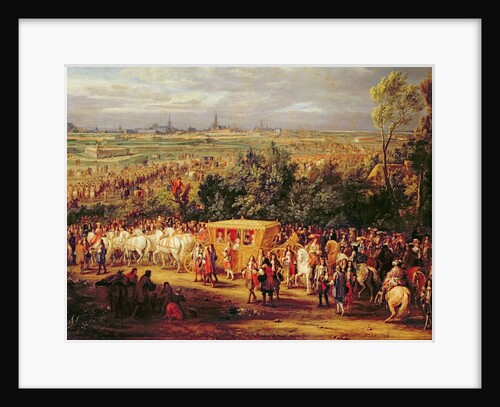 Detail of The Entry of Louis XIV and Marie-Therese of Austria in to Arras, 30th July 1667, c.1685 by Adam Frans van der Meulen