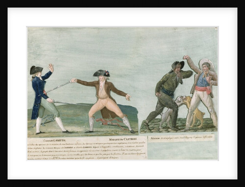 General Charles Lameth and Charles Eugene de La Croix Marquis de Castries. Two Citizens with Different Opinions by Lesueur Brothers