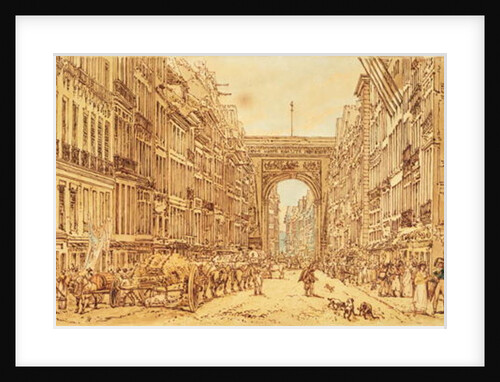 The Faubourg and the Porte Saint-Denis, 1801 by Thomas Girtin