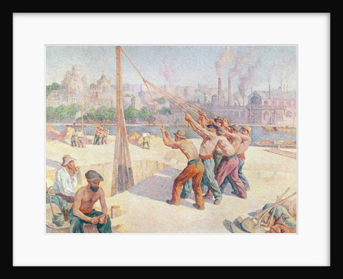 Workers on the Quai de la Seine at Billancourt, 1902-3 by Maximilien Luce
