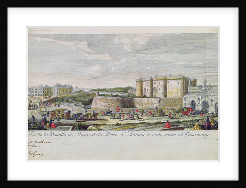 View of the Bastille and the Porte Saint-Antoine by Jacques Rigaud