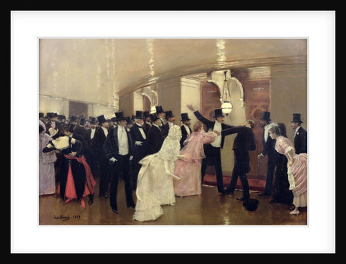 An Argument in the Corridors of the Opera, 1889 by Jean Beraud