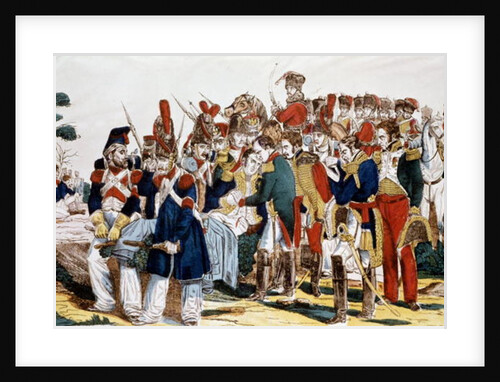 Napoleon I at Essling at the time of the death of Jean Lannes Duke of Montebello, 22nd May 1809 by French School