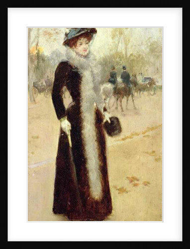 A Parisian Woman in the Bois de Boulogne, c.1899 by Jean Beraud