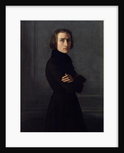 Portrait of Franz Liszt 1839 by Henri (1814-82) Lehmann
