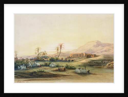 Valley of the Nile with the Ruins of the Temple of Seti I, 1844 by Prosper Georges Antoine Marilhat