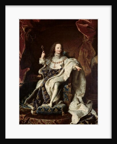 Portrait of Louis XV in Coronation Robes by Hyacinthe Francois Rigaud