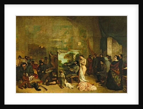 The Studio of the Painter, a Real Allegory by Gustave Courbet