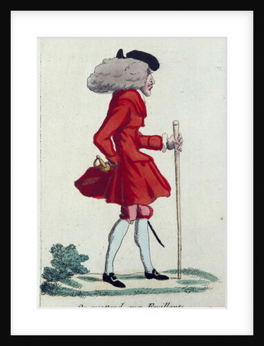 On m'attends aux Feuillants, caricature of the French Revolution, c.1791-92 by French School